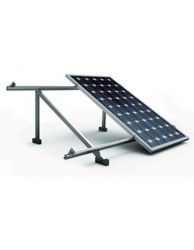 ESTRUCTURA INCLINADA 30º para cubierta plana sunfer, 6 módulos fotovoltaicos