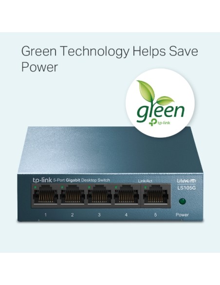 Switch de Escritorio 5 Puertos Gigabit - TP-Link LS105G